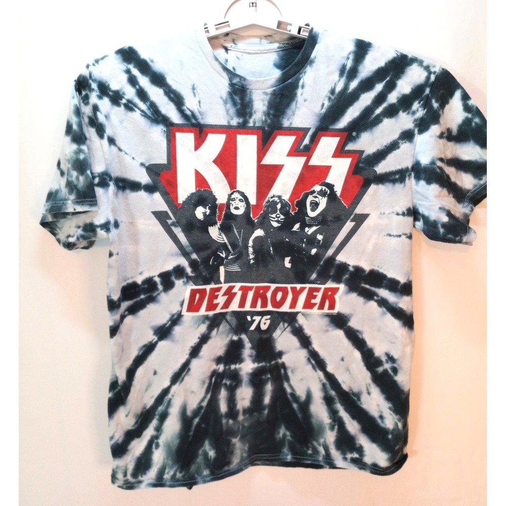 KISS‎ Destroyer '76 Men's T-Shirt, Large?, Tie Dye